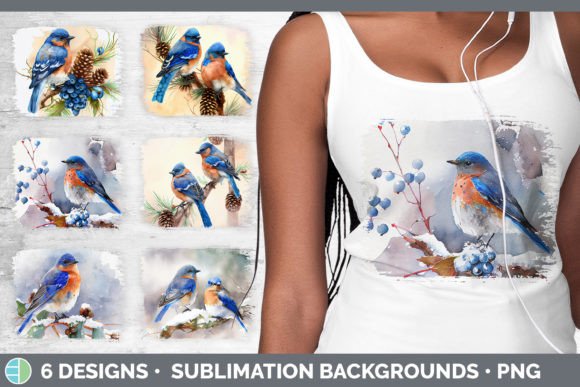 Christmas Bluebird Distressed Sublimatio Review