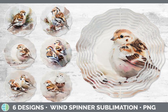 Christmas Snow Bunting Wind Spinner Su Illustrations