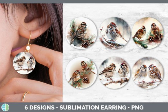 Christmas Sparrow Round Earring Sublim: A Practical Review for Illustrations
