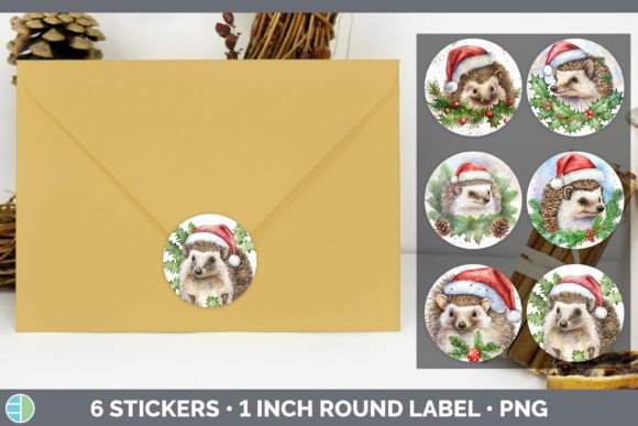 Hedgehog Christmas Stickers Sticker 1i: A Designer's Review of Modern Illustrations