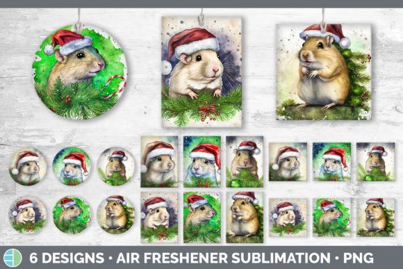 Santa Gerbil Christmas Air Freshener S: Illustrations Review