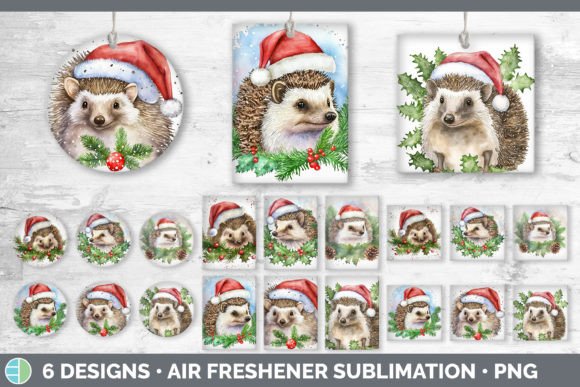 Santa Hedgehog Christmas Air Freshener Illustrations Review