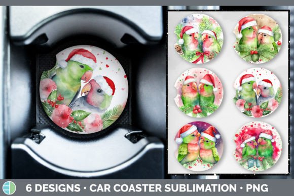 Santa Lovebirds Christmas Car Coaster Review