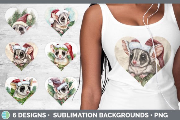 Santa Sugar Glider Christmas Hearts Clip Illustrations Review