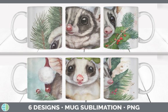 Santa Sugar Glider Christmas Mug Sublima for Bloggers